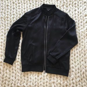 Black topshop bomber jacket